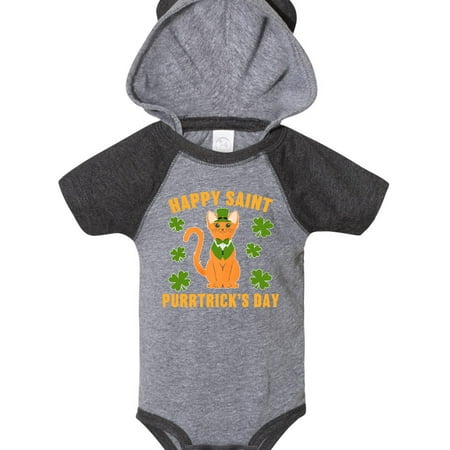 

Inktastic St. Patrick s Day Happy Saint Purrtrick s Day Gift Baby Boy or Baby Girl Bodysuit