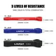 thumbnail image 3 of Lixada 3 Packs Pull Up Assist Bands Set Resistance Loop Bands Powerlifting Workout Exeise Stretch Bands with Door Anchor Foam Handles Hooks and Carry Bag, 3 of 5