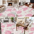 thumbnail image 5 of 6'x9' Area Rugs, Pink Coastal Starfish Indoor Outdoor Area Rug for Living Room Bedroom, Nautical Rudder Ocean Animals Washable Bathroom Rugs Kitchen Floor Carpet Mats Home Decor Aesthetic, 5 of 8