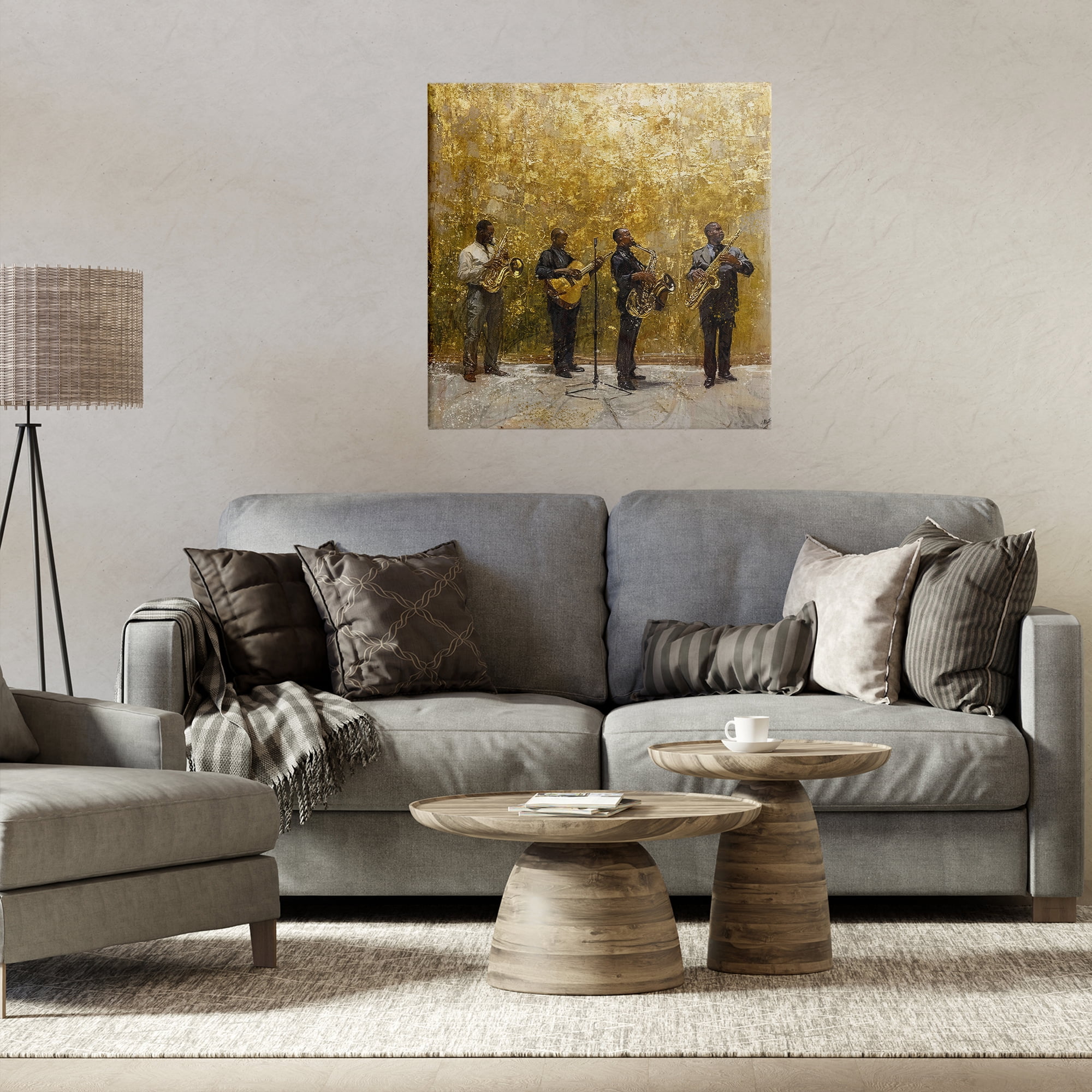 Golden Era Jazz Musicians Canvas Wall Art, design by Marta Wiley