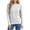 White, variant on Women's Cable Knit Sweater Long Sleeve Warm Fall Winter Pullover Crew Neck Trendy Elegant Top