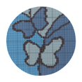 thumbnail image 1 of Unique Bargains Latch Hook Kit, 38cm Rug Making Kit Latch Hook Rug Kits for Adults Tapestry DIY Craft Home, Butterfly Blue, 1 of 5