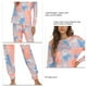 thumbnail image 5 of Mujeres pijama conjunto Tie Dye suelta cómodo con estilo 2 unidades dormir Top Pantalones, 5 of 6