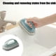 thumbnail image 4 of Cepillo de limpieza para macetas de azulejos de bañera | Fregadora multifunción para cocina, estufa, lavandería, ropa, zapatos | Plástico de descontaminación fuerte | Azul, Verde, Rosa | 14x8x5cm, 4 of 8