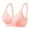 Watermelon Red, variant on Fesfesfes Bras for Women Padded Shaped Bras Wire Free Side Lifted Underwear Bras Elegant Striped Printed Bras Gather Push Up Unwired Everyday Bras