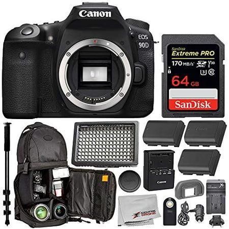 Canon EOS 90D DSLR Camera (Body Only) with Essential Bundle