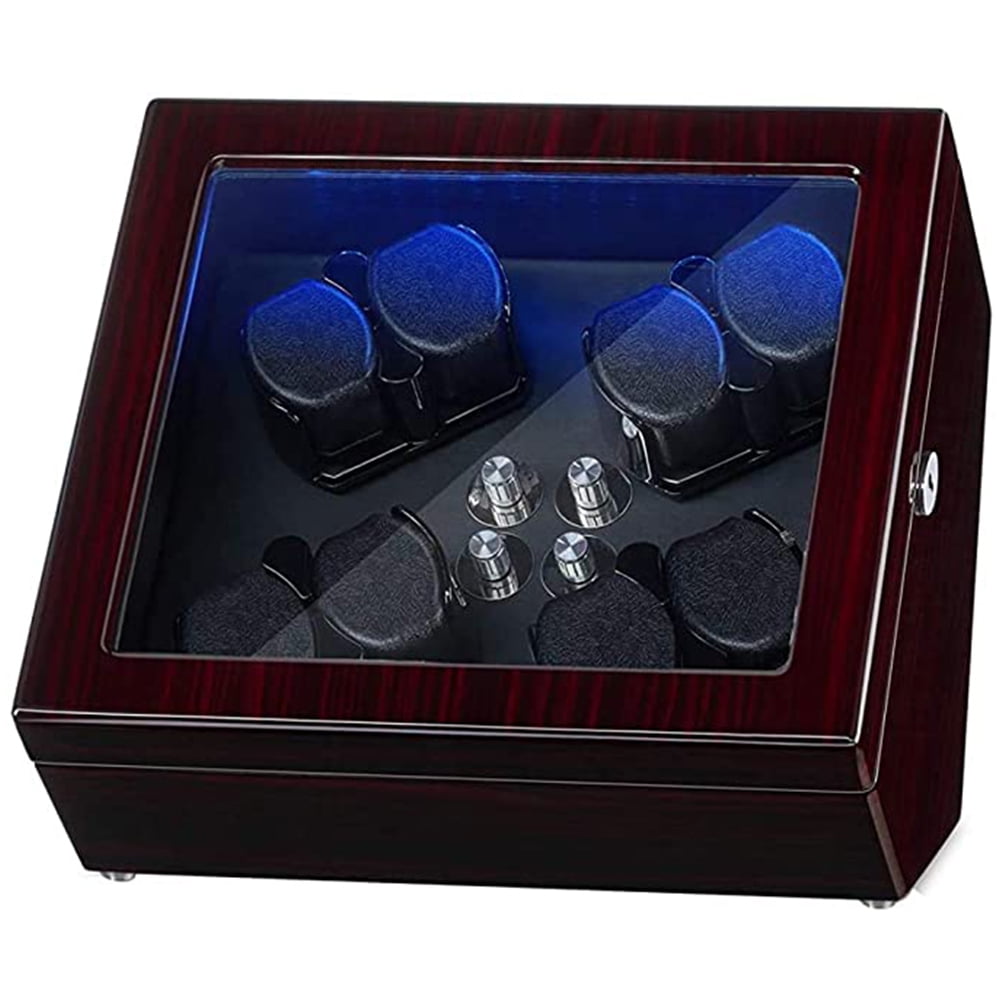 JQUEEN Watch Winders for Automatic Watches, LED Watch Winder with Extremely Silent Motor