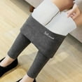 thumbnail image 5 of Gibobby Leggings deportivos Mujer Pantalones térmicos invierno para mujer, informales, sólidos, cálidos, elásticos, cintura alta, capris térmicos, pantalones entrenamiento（Gris， S), 5 of 5