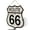 White, variant on Vintage Route 66 Wall Sign, Decorative Metal Shield Design, Rustic Home Decor with Rope Hanger