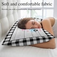 thumbnail image 5 of Valentine's Day Pillow Covers, Linen Long Throw Pillow Case, Blue Love Truck Buffalo Plaid Romantic Wood Holiday Pillow Protector Decorative Cushion Cover for Living Room/Bedroom 20" x 36", 5 of 8