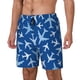 thumbnail image 1 of Balery Airplanes in the Sky Bañador para hombre, shorts de playa de secado rápido con entrepierna y forro de compresión-Small, 1 of 6
