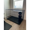 thumbnail image 6 of YRLLENSDAN 48 inch XXL Dog Crate Large Dog Crate for Large Dog Foldable Dog Crate with Divider Metal Dog Crate XXL Large Dog Kennel Indoor Large Dog Cage, Black, 6 of 10