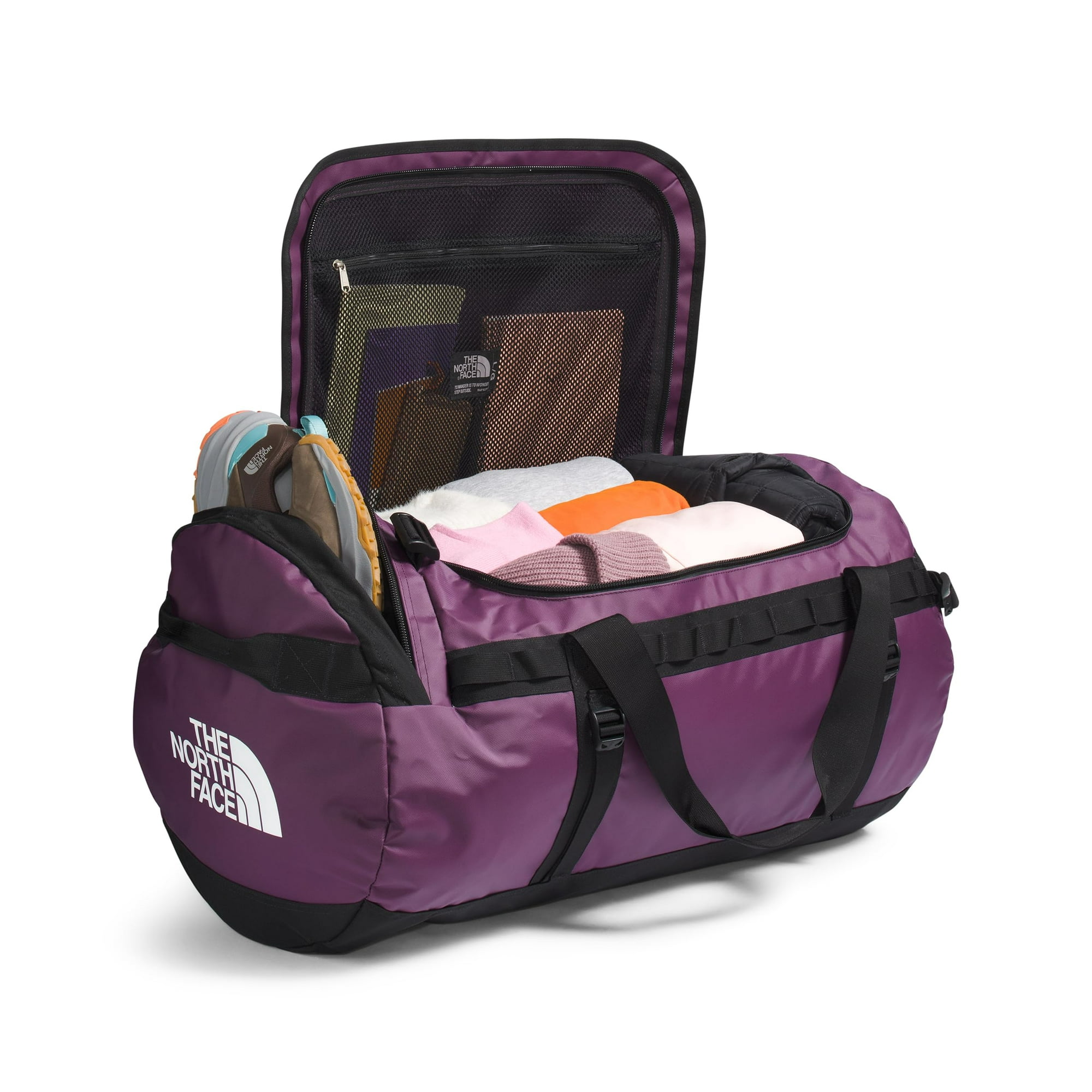 THE NORTH FACE Base Camp Duffel L Black Currant Purple TNF Black One Size Walmart