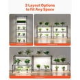 thumbnail image 3 of 71" Indoor Gardening Shelf with 192W LED Grow Lights (5000K Full Spectrum), Portable Plant Stand with Wheels, DIY Heavy Duty Rack for Potted Plants & Seeds, 3 of 10