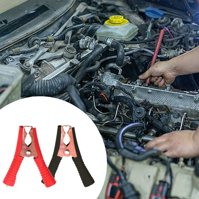 BotaniNest Automobile Robuste pour Véhicule d'Urgence à Survoltage de Batterie avec Pinces Robustes et Fil de Cuivre Flexible