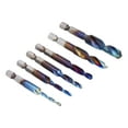 thumbnail image 3 of Foret à Tige Hexagonale, 6pcs Spirale Robinet Perceuse Spirale Robinets Vis Robinet Kit Conception Conviviale, 3 of 14
