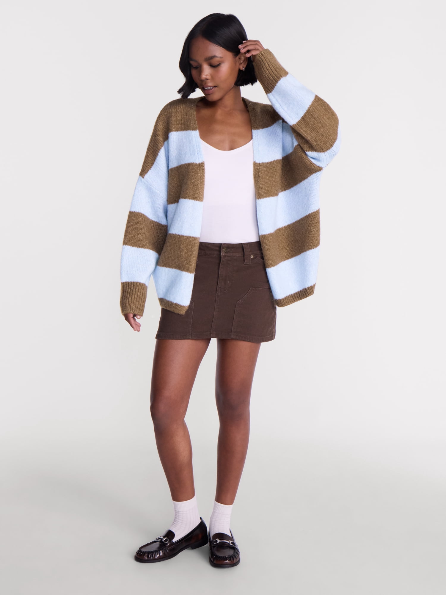 No Boundaries Women's Open Front Cardigan, Women's XXS-4X