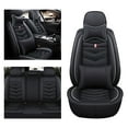 thumbnail image 2 of Tuqiang Car Seat Covers Leather Set for Volkswagen for ID.4 2020-Present Airbag-Compatible Auto Interior Covers for 5-Seat Cars with Pollow and Headrest Black and White, 2 of 8