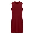 thumbnail image 4 of Afdoent Dresses For Women 2026 Summer Sleeveless Knit Dress For With High Neck Bodice And Figure Boho Beach Dress, 4 of 4