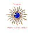 thumbnail image 4 of Minnieouse Broches para mujer, alfileres bonitos de girasol a la moda para joyería Vintage para mujer, adornos navideños estéticos con purpurina para Accesorios de disfraces Minnieouse AP004745-00, 4 of 6