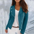 thumbnail image 2 of ZJXFGS Women's Western Jackets Trendy Outfits 2025 Fall Zip Up Cropped Jakcet Coat for Women Green 2XL, 2 of 8
