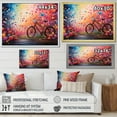 thumbnail image 4 of Designart "Bicycle Dreamlike Bicycles painting" Transportation Floater Framed Wall Decor, 4 of 7