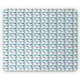 thumbnail image 1 of Shark Mouse Pad, Retro Style Different Abstract Silhouettes of Dangerous High Seas, Rectangle Non-Slip Rubber Mousepad, Blue Navy Blue Grey, by Ambesonne, 1 of 2