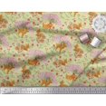 thumbnail image 3 of Soimoi Polyester Crepe Fabric Tree,Floral & Deer Animal Printed Fabric 1 Yard 42 Inch Wide, 3 of 3