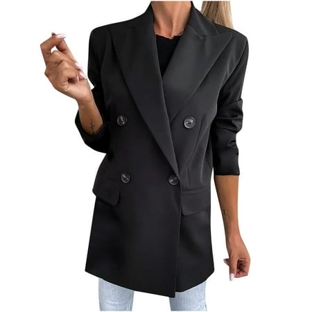 

Women s Blazers Suit Casual Long Sleeve Lightweight Open Front Cardgian Jacket Fall Trench Coat Fashion Trendy