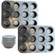 thumbnail image 2 of 2 Moldes Charolas Para 24 Cupcakes, Panquecillos, Repostería + 40 Capacillos Envolturas Para Panques - Segos, 2 of 5