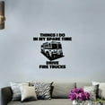 thumbnail image 3 of Things I Do In My Spare Time Drive Spare Trucks - Vinyl Wall Sticker Art Decal Girl Boys Kids Room Design Bedroom Nursery Kindergarten House Home Decor Wall Sticker Vinyl Decoration Size (10x10 inch), 3 of 3