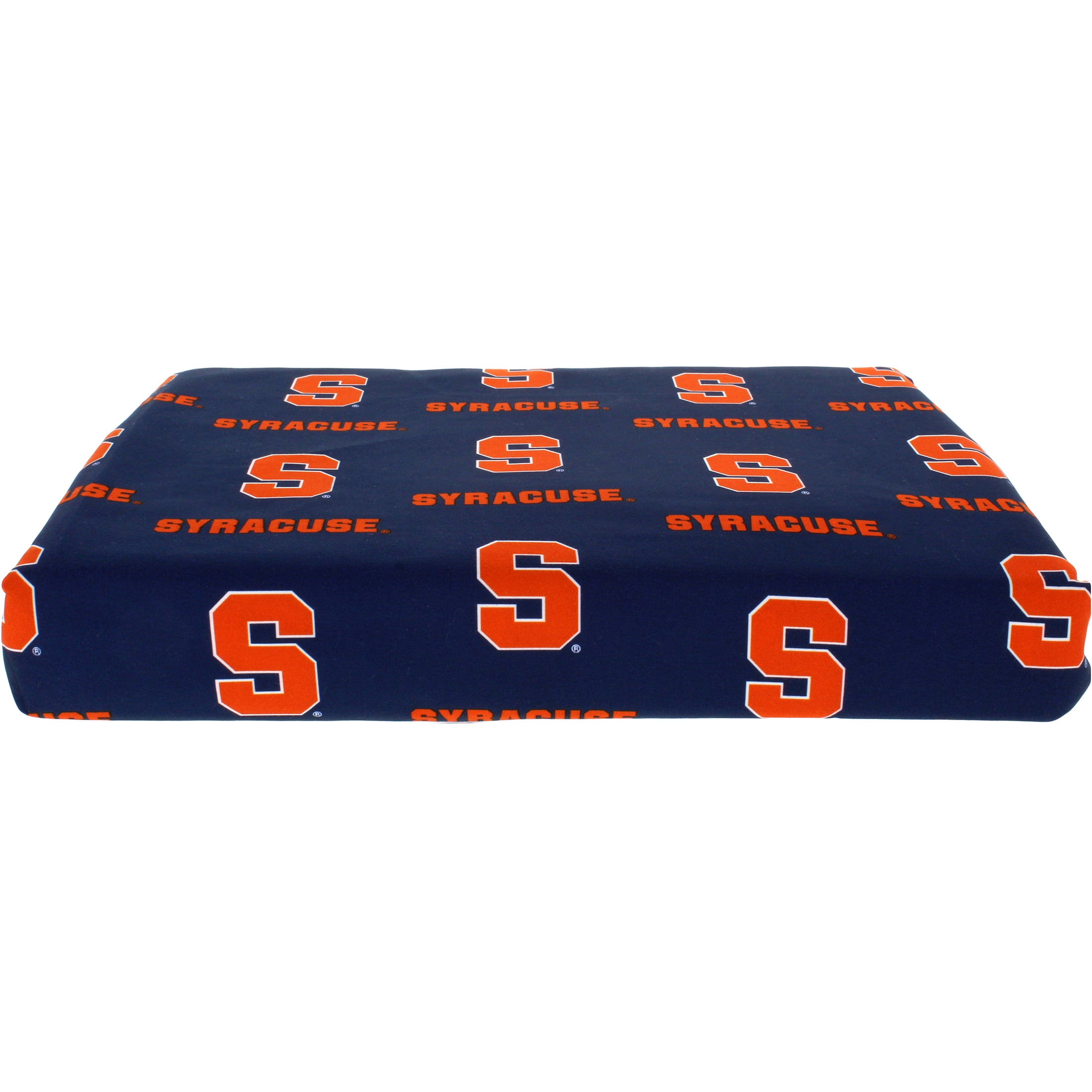 Syracuse Orangemen 100% cotton, 4 piece sheet set - flat sheet, fitted sheet, 2 pillow cases, King, Team Colors