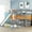 Gray, variant on Solid Wood | Easy Climb Ladder, Safety Guardrails | Bedroom Decoration