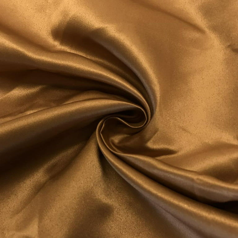 SHINY SATIN POLYESTER 60 BLACK FABRIC BY THE YARD, BRIDESMAID, COSTUME
