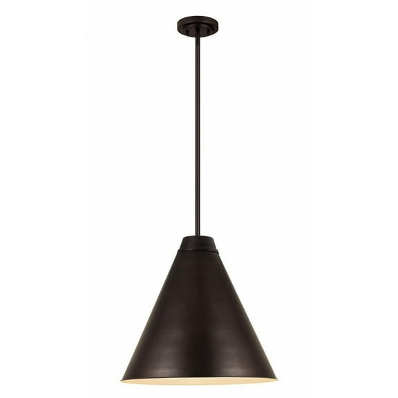 1 Light Pendant-Bronze Plate Finish Bailey Street Home 372-Bel-4529432