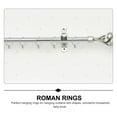 thumbnail image 2 of AURARMLET 36Pcs Stainless Steel Curtain Rings Heavy Duty Pulley for Use Silver Circle, 2 of 8