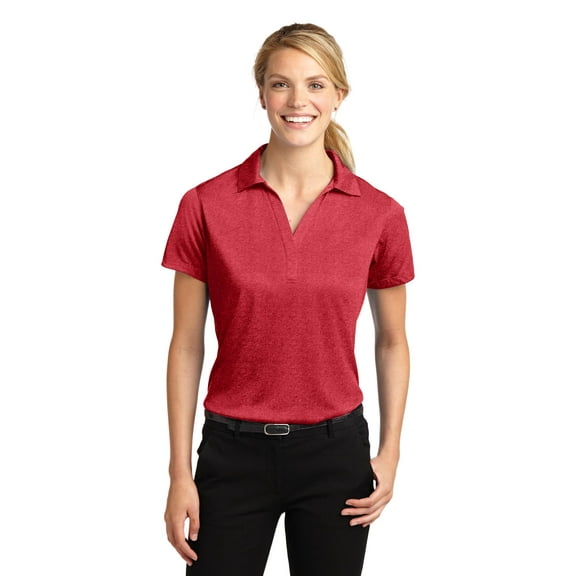 Sport-Tek Lst660 Ladies Heather Contender Polo