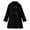 Black, variant on Dyfzdhu Wool Coats for Girls Winter Long Sleeve Solid Trench Coat Kids Warm Outerwear