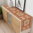 thumbnail image 4 of Orange Boho Table Runner - 48 Inch Long, Kitchen Dining Table Runner Dresser Scarves, Geometric Antique Tribal Retro Ethnic Farmhouse Decor for Coffee Tables Wedding Party Banquet, 4 of 8