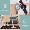 thumbnail image 6 of Red Mushroom Black Pattern Kitchen Rugs Sets Of 3,Kitchen Runner Rugs Non Skid Washable,Decorative Kitchen Floor Mats for Kitchen,Sink,Laundry,17"x30"+ 17"x47" + 17"x59", 6 of 6