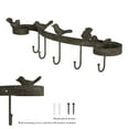 thumbnail image 3 of Lavish Home Decorative Birds on Ribbon Hook, Cast Iron Shabby Chic Rustic Wall Mount Hooks, 3 of 8