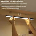 thumbnail image 3 of 1 Pack Motion Sensor Under Cabinet Lights Indoor 12 Inch Rechargeable Under Cabinet Lighting Lights for Kitchen, Battery Powered 60 LED Stair Wall Closet Light Wireless Indoor - Black, 3 of 7