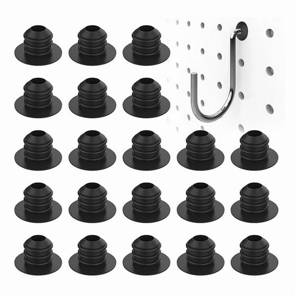 100Pcs Pegboard Hook Locks, Peg Board Locks Stoppers Fit for 1/4 Inch Peg Board for Stopping Hooks From Falling Off
