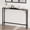 Grey without socket, variant on 5.9" Narrow Console Table with Power Outlets, Compact Sofa Table with Storage, Sleek Design for Living Room, Entryway, Hallway, and Foyer (Grey)