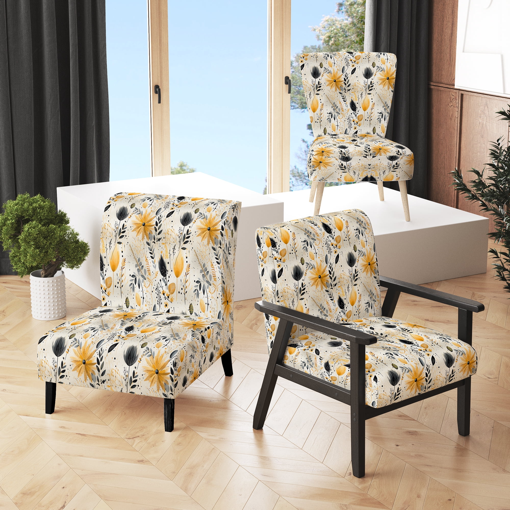 Set de 2 chaises en tissu beige avec pieds en bois Napoli | Maisons du Monde Set de 2 chaises en tissu beige avec pieds en bois Napoli | Maisons du Monde