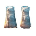 thumbnail image 7 of Pofeuu Cute Cloud Cat Print Women's Sleeveless Dress, Loose Fit Summer Dress, Casual Tank Dress for Women, 7 of 7