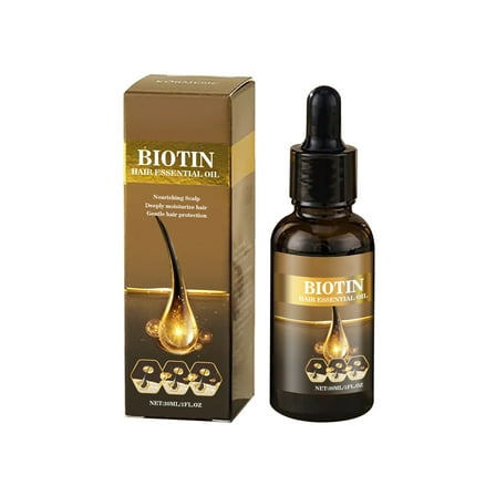 HHBEAUTY Biotin Hair Serum with Collagen, Hair Oil for Thin and Damage Hair Oil, Biotin Serum for Frizzy & Damaged Hair, Thickening and Healthier Scalp for Men & Women