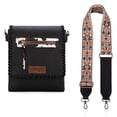 thumbnail image 3 of Wrangler Crossbody Bags for Women Vintage Hand Woven Shoulder Purse, Cow Print-Black, 3 of 7
