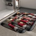 thumbnail image 2 of 1pc Christmas Gnomes Absorbent Non-Slip Bathroom Thickened Flannel Rug Decor,Soft,Quick Drying,Suitable For Indoor/outdoor Use,Bathrooms,Bedrooms,Kitchens,Terrace,Laundry Rooms,16"x24", 2 of 9