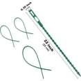 thumbnail image 2 of Dinheiro 100 bridas ajustables para plantas de jardín, bridas de plástico flexible de 9 pulgadas (verde), 2 of 5
